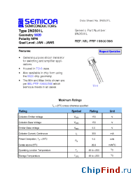 Datasheet 2N3501L manufacturer Semicoa